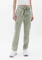 Bayan Yeşil Ultra Yüksek Bel Straight-Fit Kargo Pantolon ( TENCEL™ )
