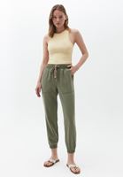 Women Green Soft touch jogger pants