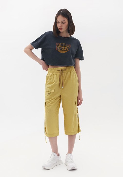 Yellow Cargo pants for Women | Lyst