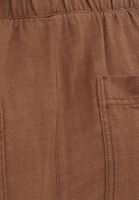 Bayan Kahverengi Yüksek Bel Carrot-Fit Pantolon