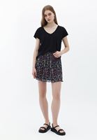 Women Mixed Patterned Mini Skirt
