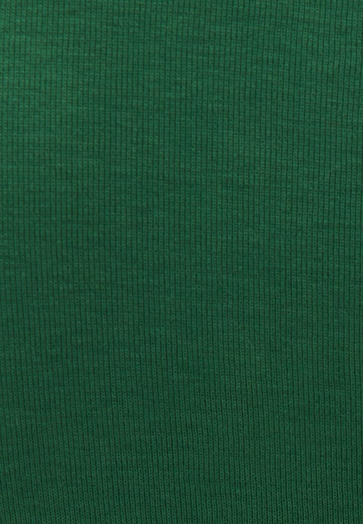 Bayan Yeşil Pamuklu Uzun Kollu Tişört