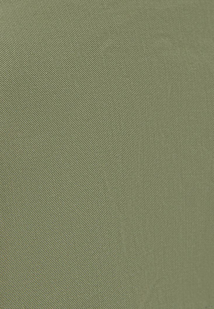 Bayan Yeşil Cep Detaylı Oversize Gömlek ( TENCEL™ )