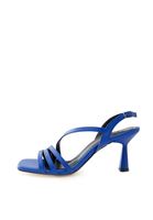 Bayan Mavi Bant Detaylı Topuklu Ayakkabı
