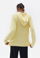 Bayan Sarı Cut-Out Detaylı Kapüşonlu Sweatshirt