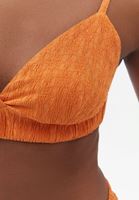 Women Orange Jacquard Bralet