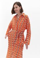 Women Mixed Loose Fit Maxi Kimono