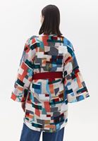 Bayan Çok Renkli Oversize Kimono