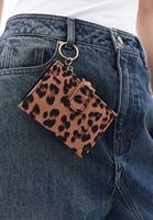 Women Mixed Wallet with Leopard Pattern