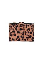 Women Mixed Wallet with Leopard Pattern