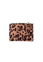 Women Mixed Wallet with Leopard Pattern