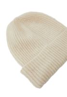 Women Cream Wool Blended Beany