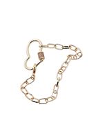 Women Gold Bracelet with Heart Charm