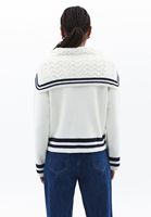 Women Mixed Soft Touch Zippered Sweater