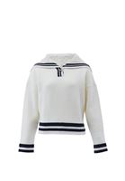 Women Mixed Soft Touch Zippered Sweater