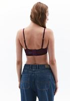 Women Purple Tulle Bralette