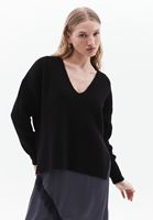 Women Black Soft Touch V-neck Sweater