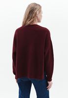 Women Bordeaux Soft Touch V-neck Sweater