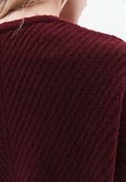 Women Bordeaux Soft Touch V-neck Sweater