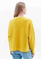 Women Yellow Soft Touch V-neck Sweater