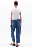 Women Blue Mid Rise Baggy Fit Denim Pants