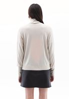 Women Beige Turtle Neck Sweater