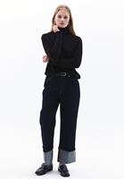 Women Black Turtle Neck Sweater