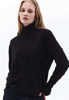 Women Black Turtle Neck Sweater