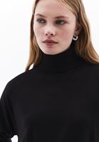 Women Black Turtle Neck Sweater