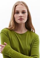 Women Green Crew Neck Tshirt