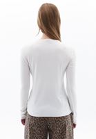 Women Cream Crew Neck Tshirt