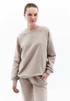 Women Brown Cotton Blended Oversize Tshirt