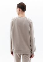 Bayan Kahverengi Pamuklu Oversize Sweatshirt