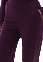 Women Purple High Rise Straight Fit Pants