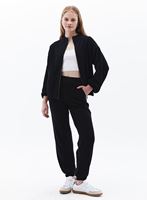 Women Black High Rise Jogger Pants