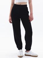 Women Black High Rise Jogger Pants