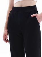 Women Black High Rise Jogger Pants