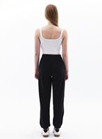 Women Black High Rise Jogger Pants