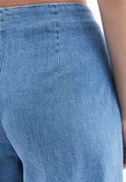 Bayan Mavi Yüksek Bel Bağlama Detaylı Pantolon 