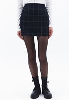 Women Green High Rise Mini Skirt