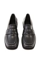 Women Black Vegan Leather Loafer