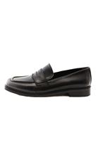 Women Black Vegan Leather Loafer