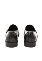 Women Black Vegan Leather Loafer