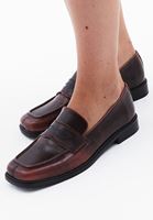 Women Brown Vegan Leather Loafer