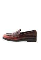 Women Brown Vegan Leather Loafer