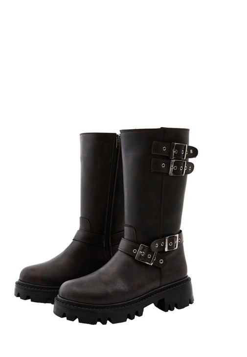 Vegan buckle boots hotsell