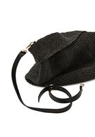 Women Black Straw Bag