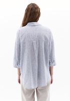 Women Mixed Linen Blended Oversize Shirt