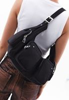 Women Black Bag with Multi SLot