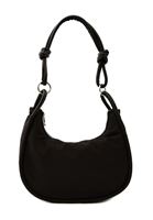 Women Black Bag with Knot Detail